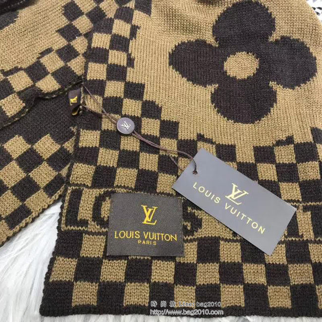 路易威登LV 官網同步 套裝系列 新款圍巾加帽子 男女同款 LLWJ5805